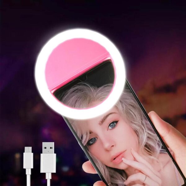 Mini Ring Light Led para Selfie - Encaixa no Celular