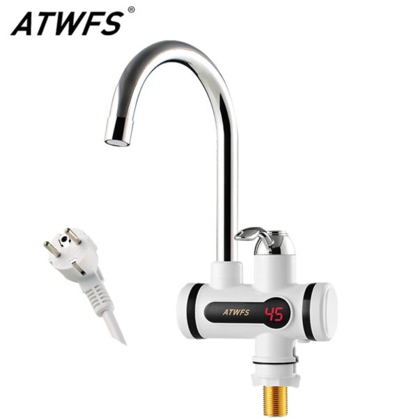 Torneira com Aquecedor de Água Elétrico + display de temperatura - ATWFS 220V